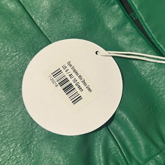 NWT Princess Polly Elyse Strapless Mini Dress | Size 6 | Green - Picture 8 of 11